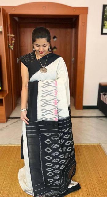 Sckr Ikkat A Party wear saree wholesaler in Hyderabad